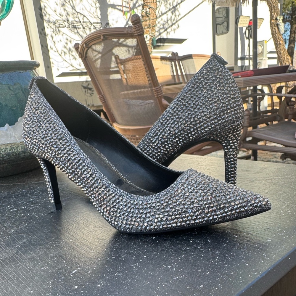 Michael Kors Black Sparkle Heels